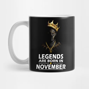 Legends Are Born In November Birthday Gift For Lover Panther Mug